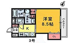 住吉橋TKハイツ 1Kの間取図画像