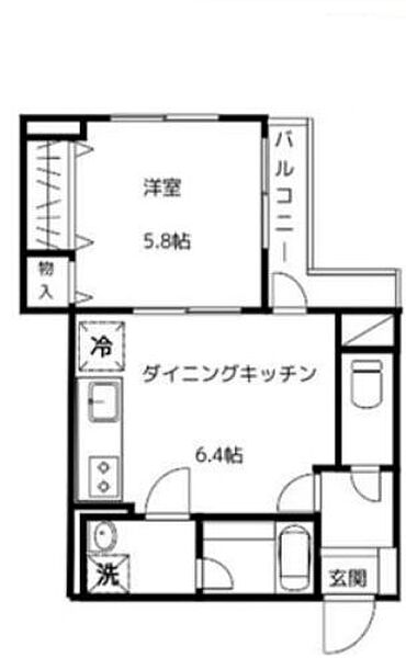 girasole（ジラソーレ） 203｜東京都渋谷区代々木４丁目(賃貸マンション1DK・2階・32.74㎡)の写真 その1