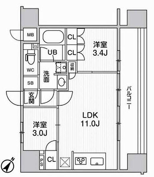 ｎｉｄｏ ＳＵＧＡＭＯ(ニドスガモ) 303｜東京都豊島区巣鴨２丁目(賃貸マンション2LDK・3階・40.62㎡)の写真 その2