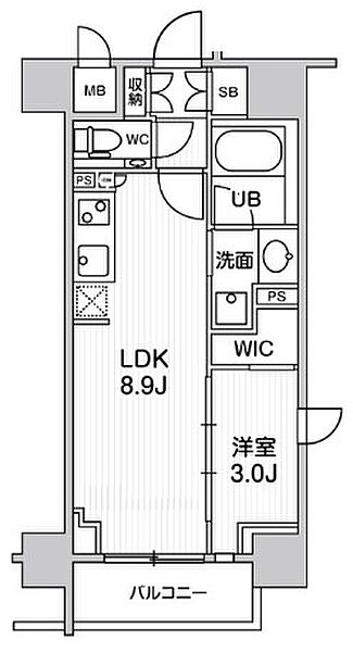 シーズンフラッツ大森ブライト 1002｜東京都品川区南大井６丁目(賃貸マンション1LDK・10階・30.71㎡)の写真 その2