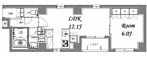 エスレジデンス日本橋馬喰町 404｜東京都中央区日本橋馬喰町１丁目(賃貸マンション1LDK・4階・45.12㎡)の写真 その2