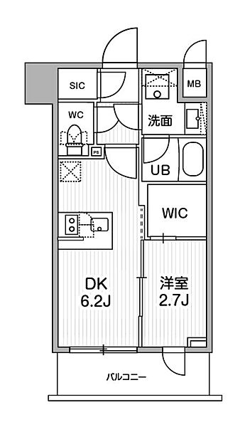 シーフォルム木場（SYFORME木場） 603｜東京都江東区東陽１丁目(賃貸マンション1DK・6階・25.11㎡)の写真 その2