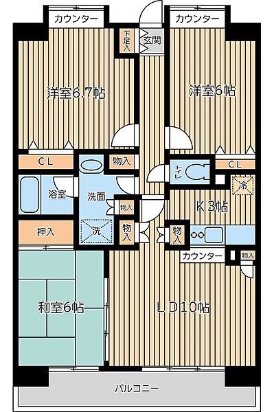 ＣＩＴＹ　ＳＰＩＲＥ西葛西 502｜東京都江戸川区西葛西３丁目(賃貸マンション2SLDK・5階・70.00㎡)の写真 その2