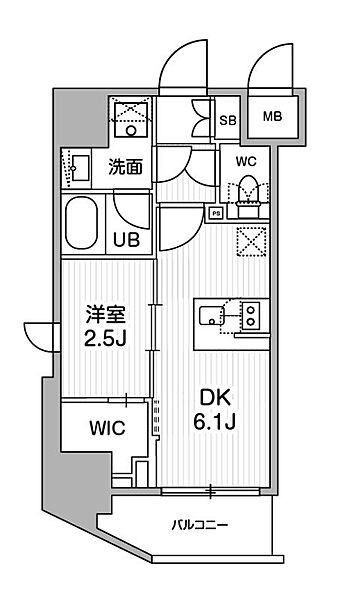 シーフォルム木場（SYFORME木場） 801｜東京都江東区東陽１丁目(賃貸マンション1DK・8階・25.13㎡)の写真 その2