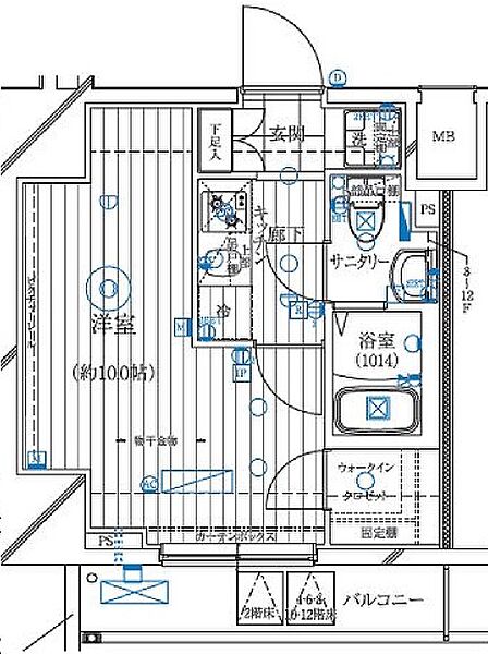 レガリス亀戸（REGALIZ亀戸） 906｜東京都江東区亀戸７丁目(賃貸マンション1K・9階・25.89㎡)の写真 その2