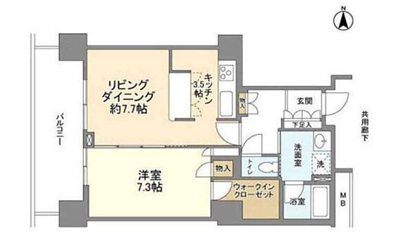 豊洲シエルタワー（TOYOSU CIEL TOWER） 2604｜東京都江東区豊洲５丁目(賃貸マンション1LDK・26階・53.08㎡)の写真 その2