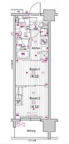 ガーラ・アヴェニュー東大島 14B2-3 ｜ 東京都江東区東砂２丁目11-11（賃貸マンション2K・14階・25.51㎡） その2