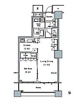 THE TOKYO TOWERS MID TOWER 1714 ｜ 東京都中央区勝どき６丁目3-2（賃貸マンション1LDK・17階・53.81㎡） その2