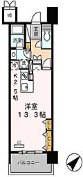 ロイヤルパークス豊洲 ワンルームの間取図画像