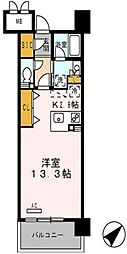 ロイヤルパークス豊洲 ワンルームの間取図画像