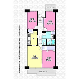 間取図画像 3LDK