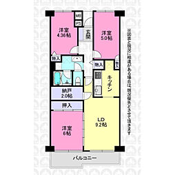 コンドミニアム坂戸 3LDKの間取図画像