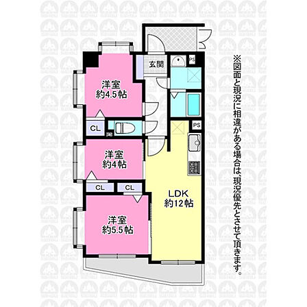 3LDK 間取り
