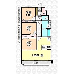 カクタス田無マンション 1SLDKの間取図画像