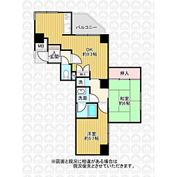 東武サンライトマンションもみの木 2DKの間取図画像