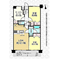 ネクステージ東小金井 2SLDKの間取図画像