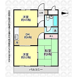 間取図画像 3DK