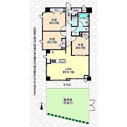 ガーデンホーム西国分寺 3LDKの間取図画像