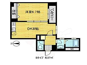 京都府京都市上京区一条通御前通西入大東町（賃貸マンション1DK・4階・37.96㎡） その2