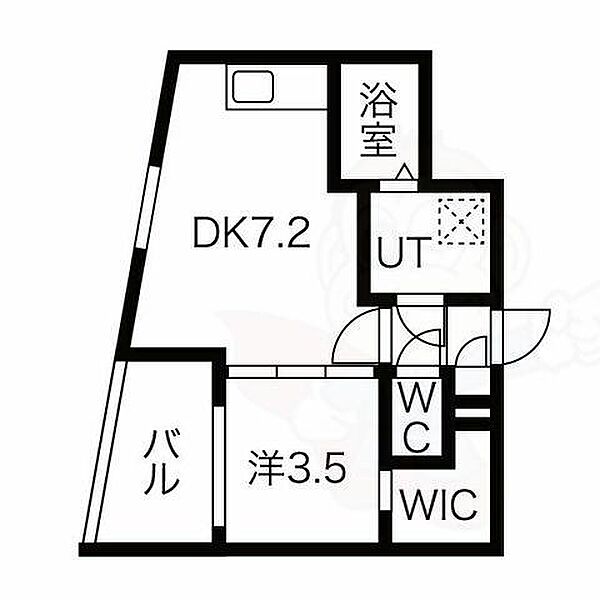 ファステート京都東寺グラン 502｜京都府京都市南区西九条唐戸町(賃貸マンション1DK・5階・28.72㎡)の写真 その2