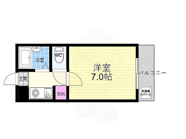 リバー96 505｜京都府京都市右京区西京極殿田町(賃貸マンション1K・5階・20.00㎡)の写真 その2