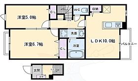 京都府京都市左京区岩倉中在地町（賃貸アパート2LDK・2階・55.59㎡） その2