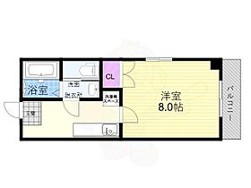 京都府京都市左京区下鴨本町（賃貸マンション1K・4階・23.44㎡） その2