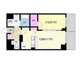 京都府京都市上京区北伊勢殿構町679番（賃貸マンション1LDK・7階・41.33㎡） その2