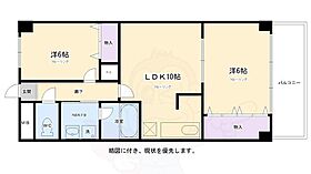 京都府京都市上京区丸太町通千本東入中務町（賃貸マンション2LDK・8階・50.04㎡） その2