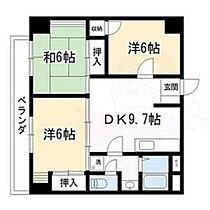 京都府京都市南区上鳥羽苗代町（賃貸マンション3LDK・8階・59.40㎡） その2