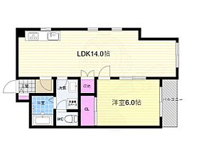 カームネス 401 ｜ 京都府京都市右京区西院西三蔵町（賃貸マンション1LDK・4階・53.20㎡） その2