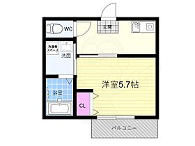 京都府京都市左京区一乗寺中ノ田町（賃貸マンション1K・3階・20.50㎡） その2