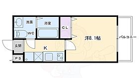 京都府京都市右京区西院乾町（賃貸マンション1K・3階・24.42㎡） その2