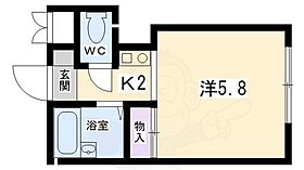 京都府京都市下京区西木屋町通正面下る八王子町（賃貸マンション1K・2階・17.72㎡） その2