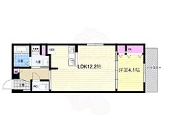 Ａｖｅｎｕｅ堀川六角 2階1LDKの間取り