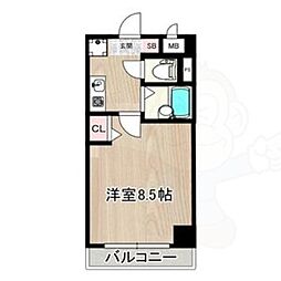 サムティ上堀川 5階1Kの間取り