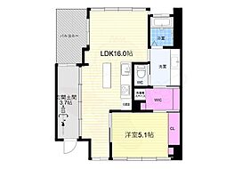 間取図画像 1LDK