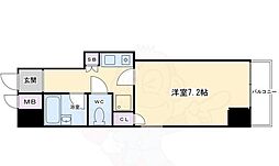 エステムコート御所南 1Kの間取図画像