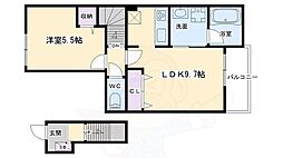 Y'sCOURT 1LDKの間取図画像
