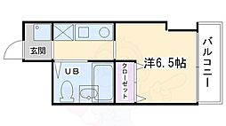 Gloire烏丸五条 1Kの間取図画像