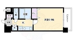 プレサンス京都御所東 1Kの間取図画像