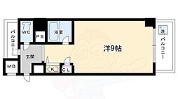 ノアーズアーク京都五条 1Kの間取図画像