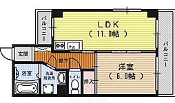 シャトー・ル・ロシェ 1LDKの間取図画像