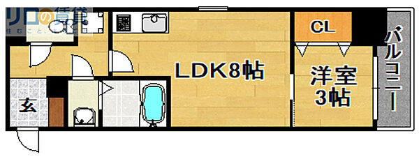 大阪府大阪市東淀川区淡路4丁目(賃貸マンション1LDK・4階・29.59㎡)の写真 その2