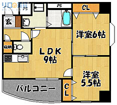 大阪府大阪市東淀川区上新庄3丁目（賃貸マンション2LDK・7階・45.08㎡） その2