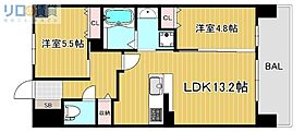 大阪府大阪市東淀川区下新庄3丁目（賃貸マンション2LDK・5階・55.62㎡） その2