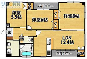 大阪府大阪市東淀川区豊里7丁目（賃貸マンション3LDK・5階・68.55㎡） その2