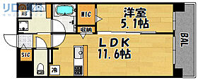 大阪府大阪市東淀川区小松1丁目（賃貸マンション1LDK・4階・40.79㎡） その2