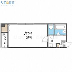 コートヴィエール新大阪 1Kの間取図画像