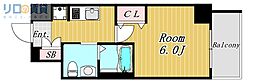 エステムコート新大阪8レヴォリス 1Kの間取図画像